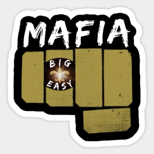 Big Easy Mafia Fist Bump Sticker